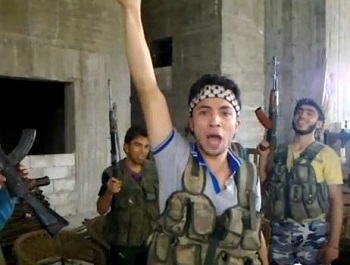 Miliciens de la brigade Aigles d'Alep